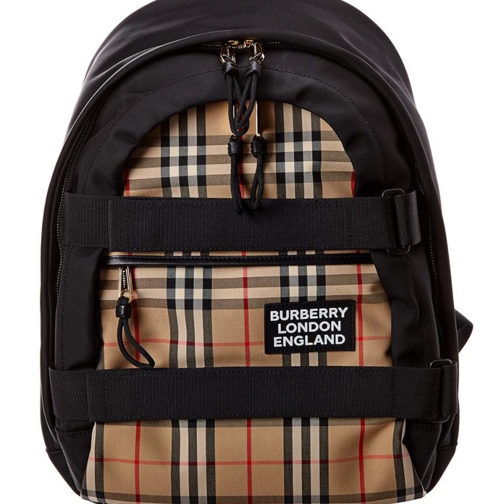 New - Burberry Medium Nevis Vintage Check Backpack - 100% Authentic